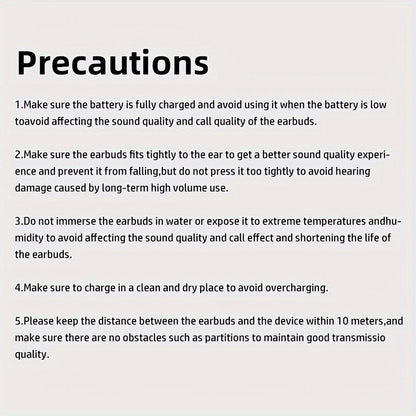 8WJ00PA/H23A Wireless Earphones Wireless 5.3 Wireless Earphone In-Ear Built-in Mic Earphone