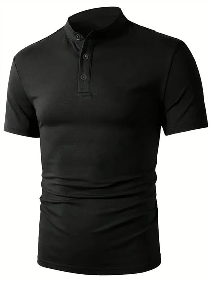 Men'S Casual Crew Neck Short Sleeve T-Shirt - Solid Color, Regular Fit, Lightweight  Breathable for Summer, Casual Attire, Casual Summer Wear   Crew Neck Shirt   Comfortable Fit