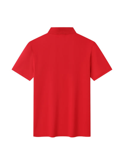 Men's Classic Solid Color Polo Shirt - Summer Casual Slim Fit