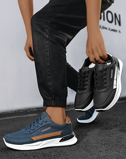 Men's Breathable Walking Shoes, Camping Shoes, Training Shoes, Casual Shoes, Large Size Classic Low-Top Skate Shoes, Daily Commute Lace-Up Student Casual Sneakers for All Seasons - ayq