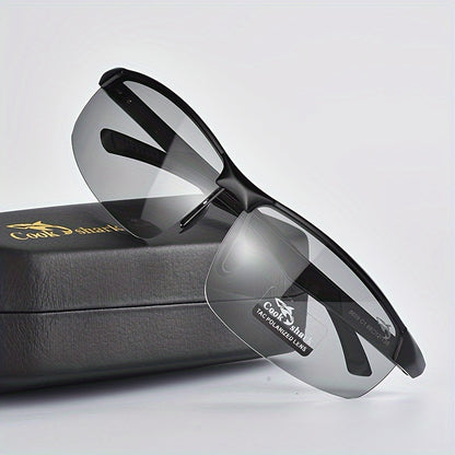 Men's Polarized Photochromic Sunglasses for Driving & Fishing