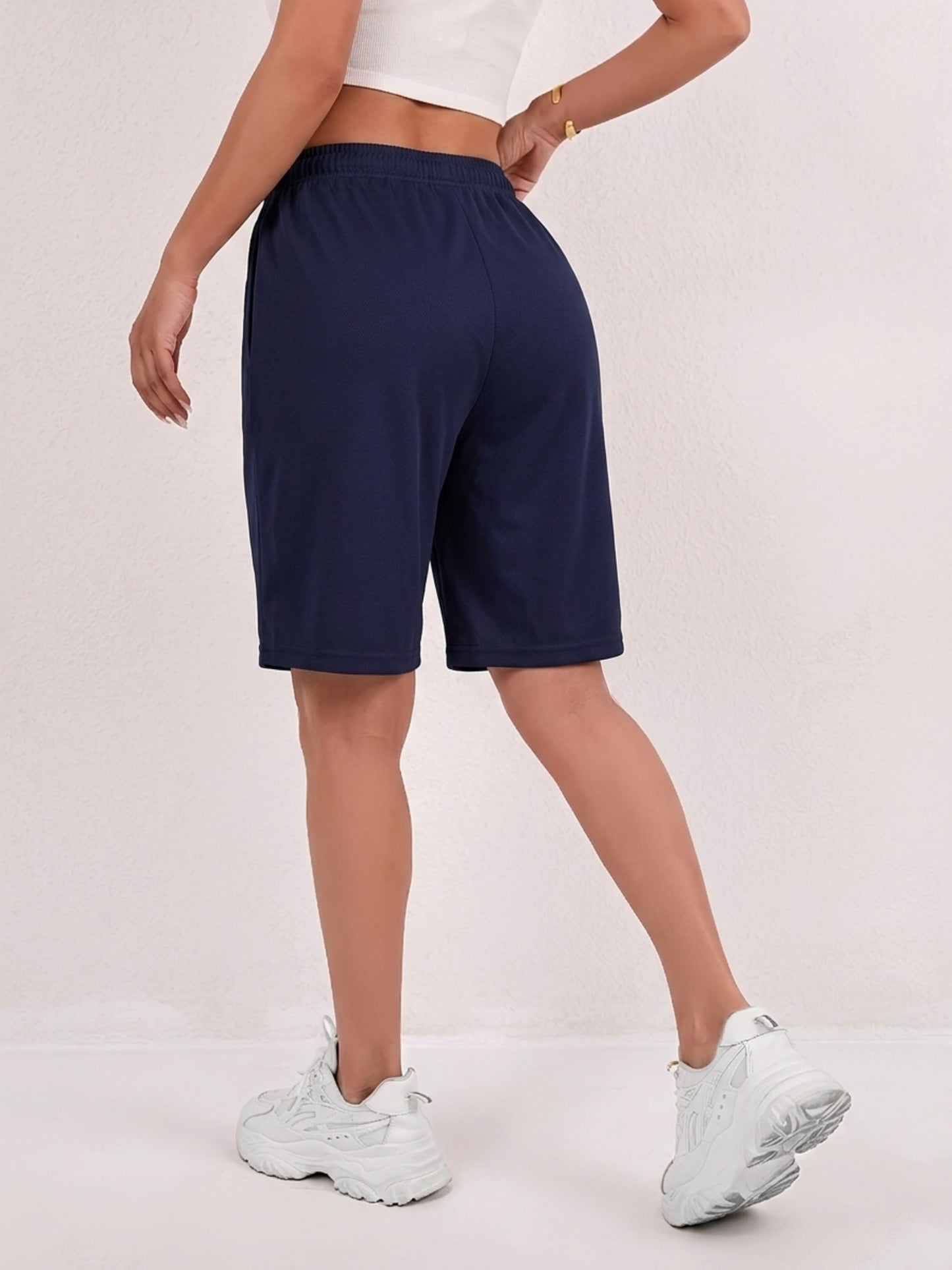 Women’s Lightweight Summer Bermuda Shorts with Drawstring Waist