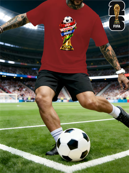 Men's FIFA 2026 World Cup Casual Soft Breathable T-Shirt