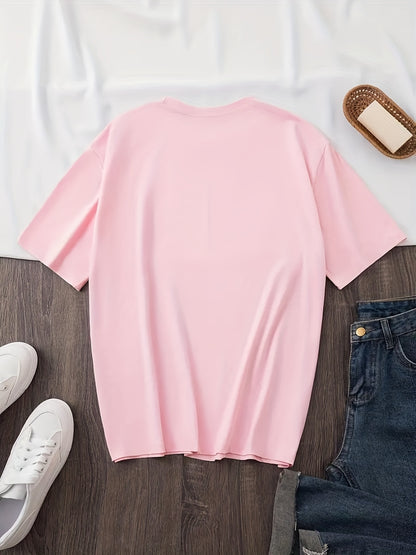 Women's Casual Summer T-Shirt with Animal Print