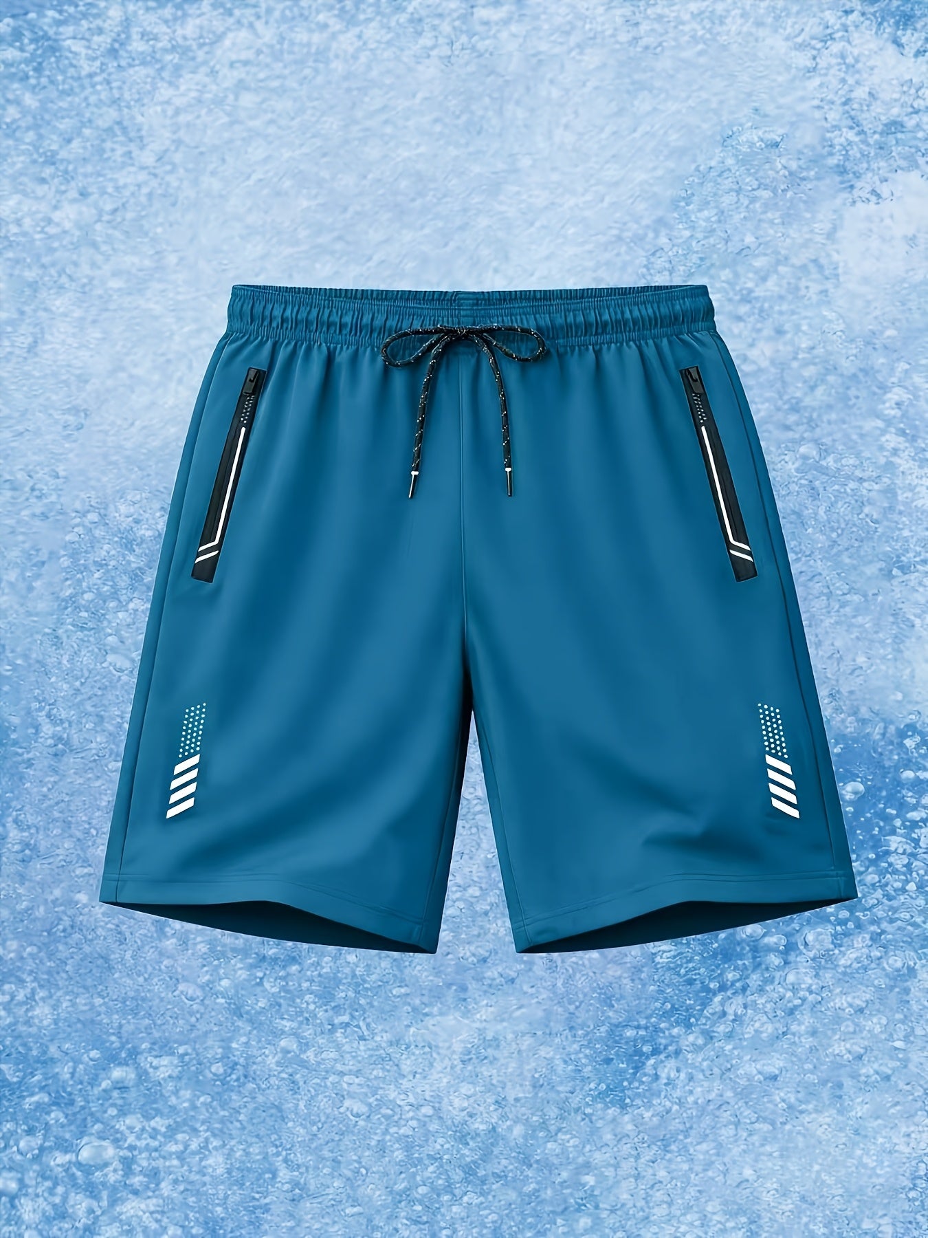 Men's Lightweight Casual Summer Beach Shorts with Drawstring