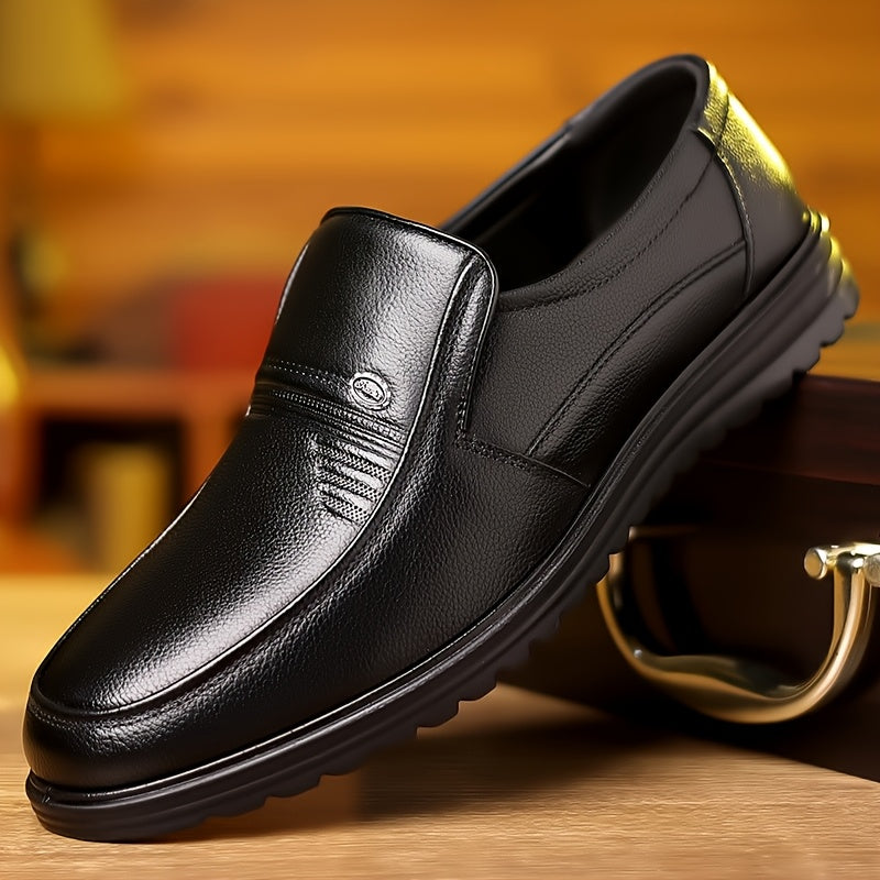 Men's Large Size Breathable Slip-On Business Casual Shoes