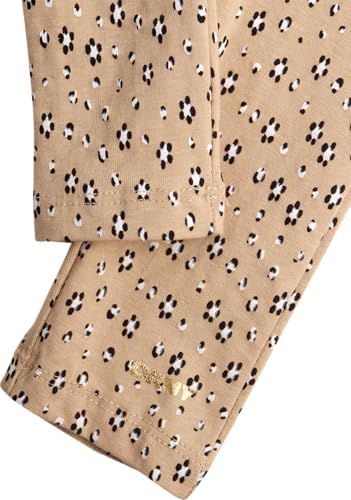 Girls 3 Piece Puffer Vest, Shirt & Flare Leggings Set