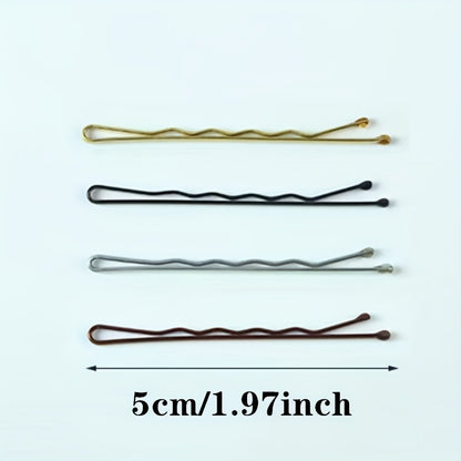 Wavy Alloy Hair Clips for Women - Elegant Styling Accessories