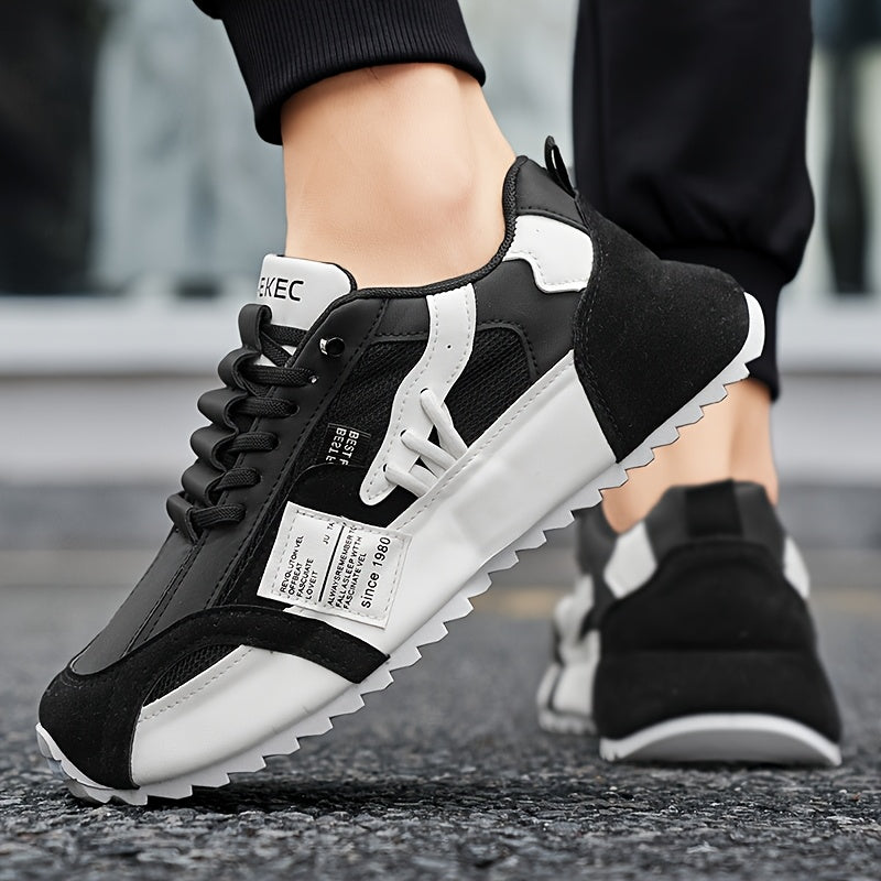 Men's Fashionable Platform Sneakers, Suitable for All Seasons, Available in Green, Black, and White. These Casual Sneakers Are Ideal for Walking and Everyday Use - ayq