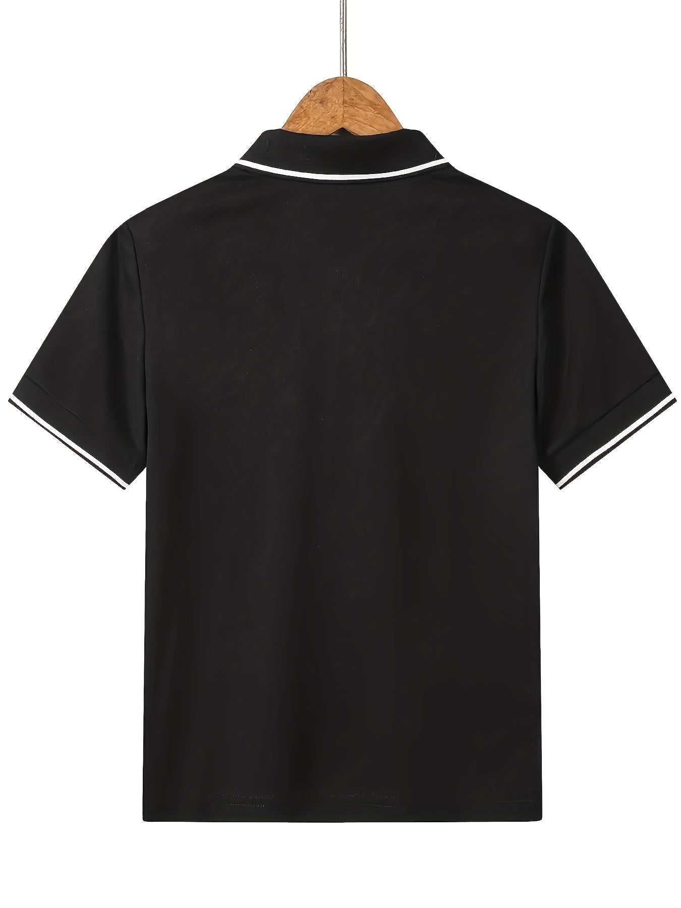 Boys' Casual Polo Shirt with Ribbed Lapel and Button-Up Design