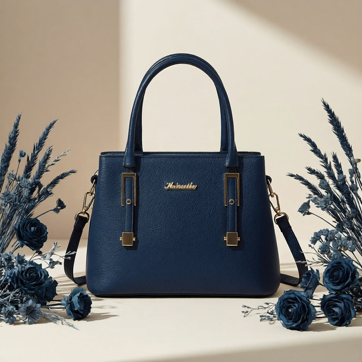 Elegant Women's PU Tote Bag with Removable Strap