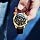 OLEVS Men's Casual Leather Chronograph Watch, Waterproof