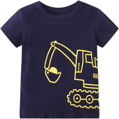 Toddler Boy Summer Shirt and Shorts Set for Ages 2-7