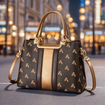 Lorna Vesta Elegant Women's Leather Tote with Removable Strap
