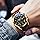 OLEVS Men's Casual Leather Chronograph Watch, Waterproof