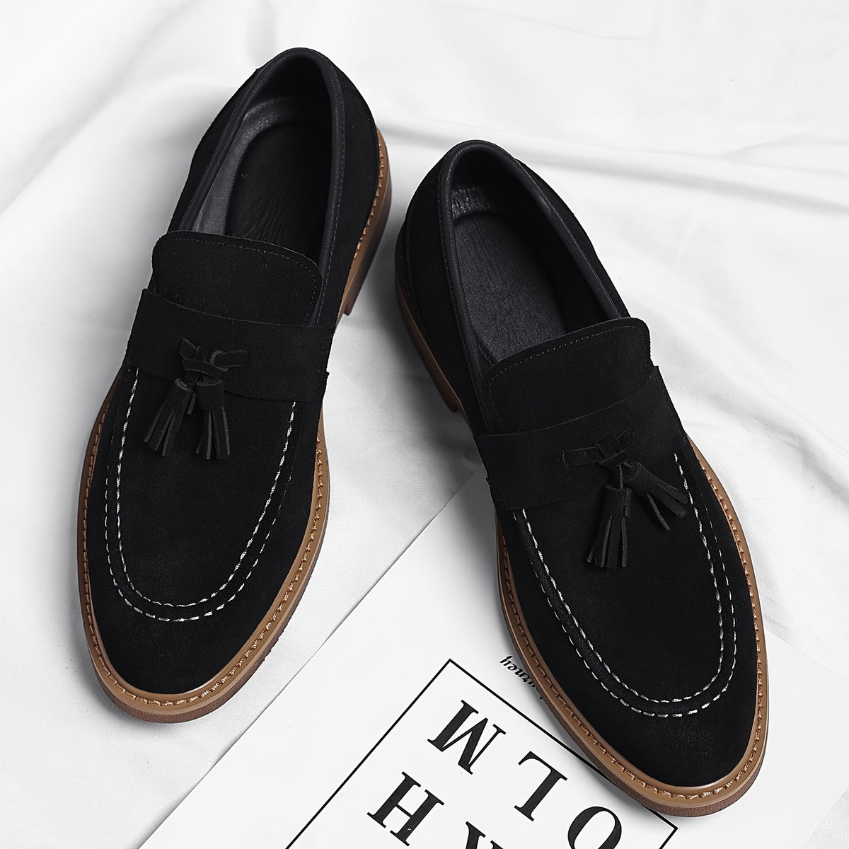 Men's Vintage Tassel Loafers - Casual Business Dress Shoes