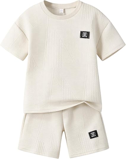 Boys Summer Short Sleeve Top & Shorts Set Ages 6-12