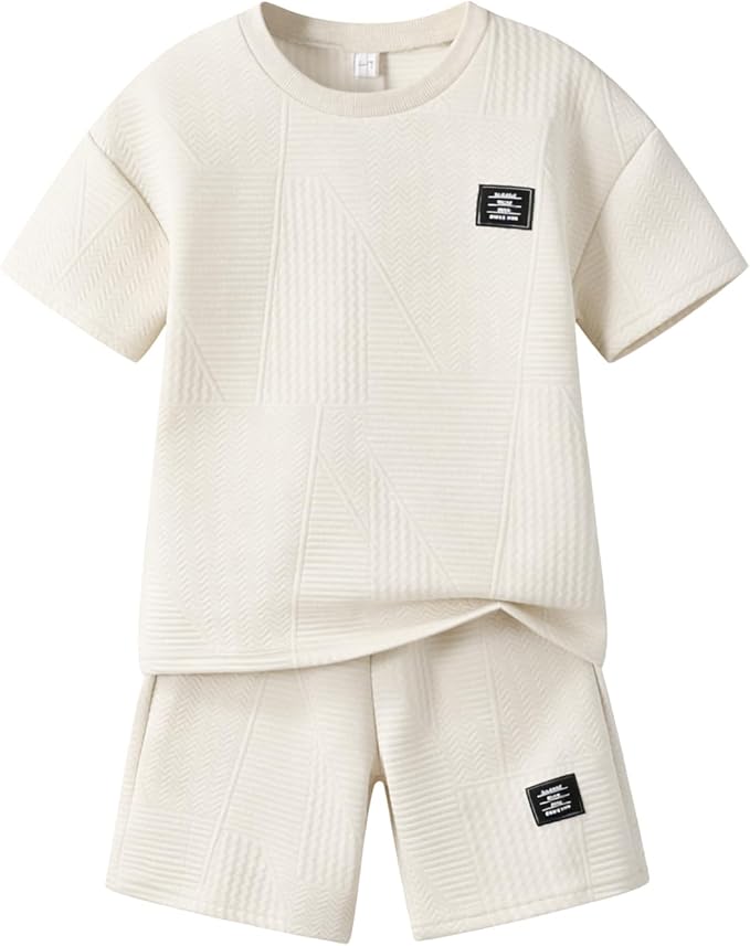 Boys Summer Short Sleeve Top & Shorts Set Ages 6-12