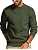Men's Waffle Knit Crewneck Sweater Textured Pullover