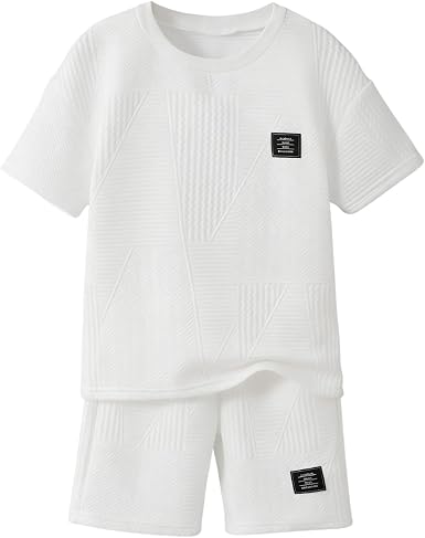 Boys Summer Short Sleeve Top & Shorts Set Ages 6-12