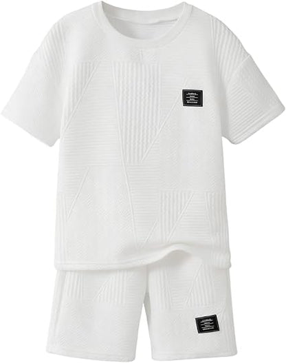 Boys Summer Short Sleeve Top & Shorts Set Ages 6-12
