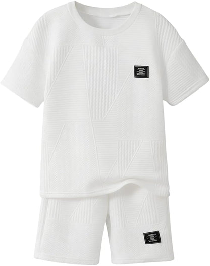 Boys Summer Short Sleeve Top & Shorts Set Ages 6-12