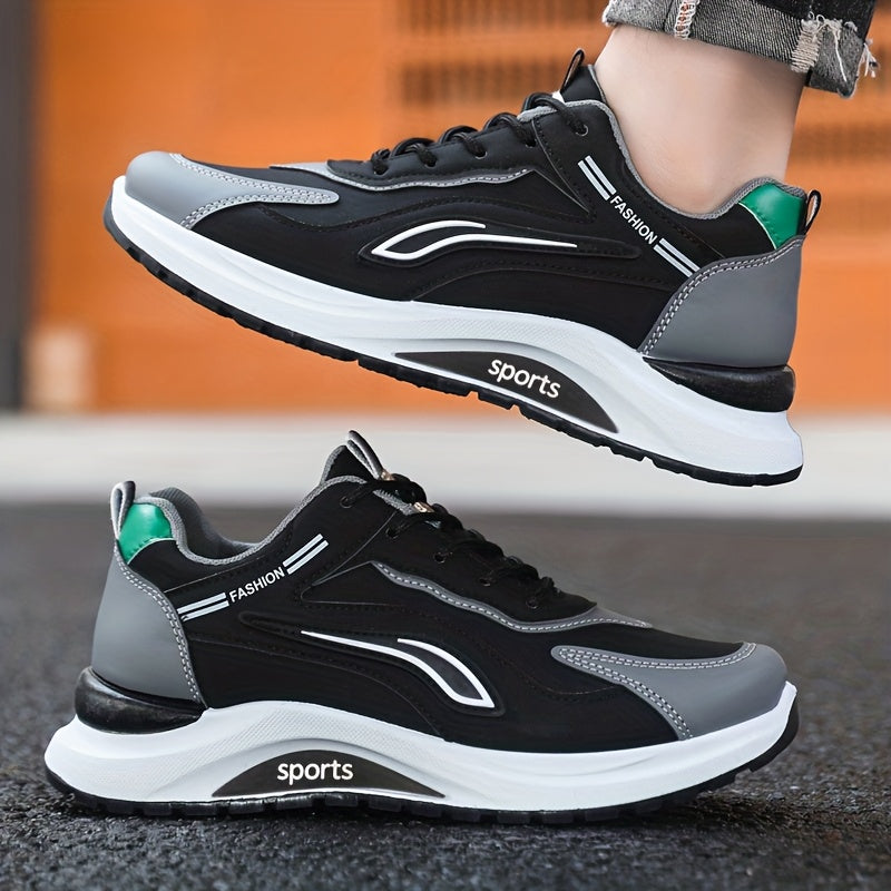 Men's Fashionable Casual Sports Shoes, Trendy Versatile Running Shoes for Spring and Autumn - ayq