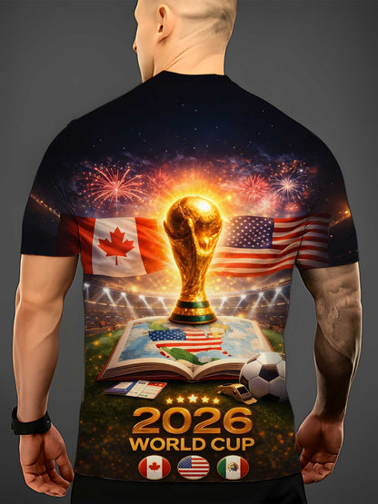 2026 FIFA World Cup Men's and Women's Casual Short Sleeve T-Shirt