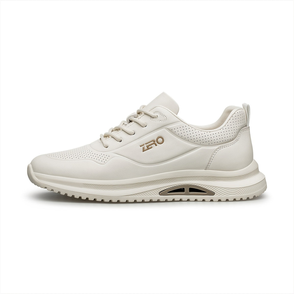 Men's Lightweight Breathable Leather Casual Athletic Shoes
