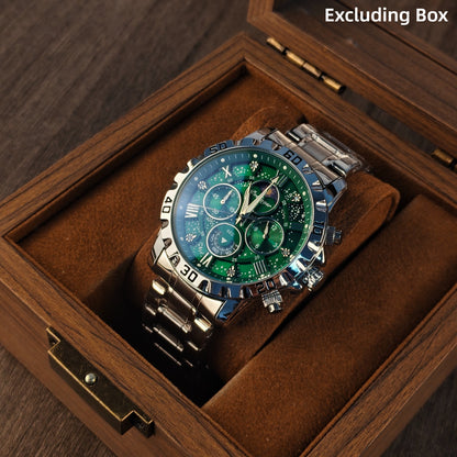 POEDAGAR Men's Quartz Business Watch with Calendar & Waterproof