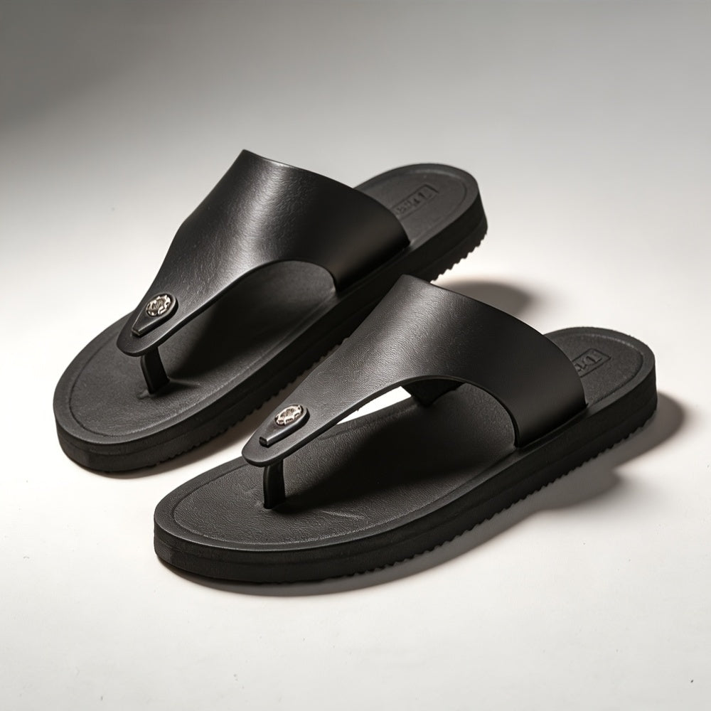 Men's Non-Slip Casual Flip-Flops with Shock-Absorbing Sole