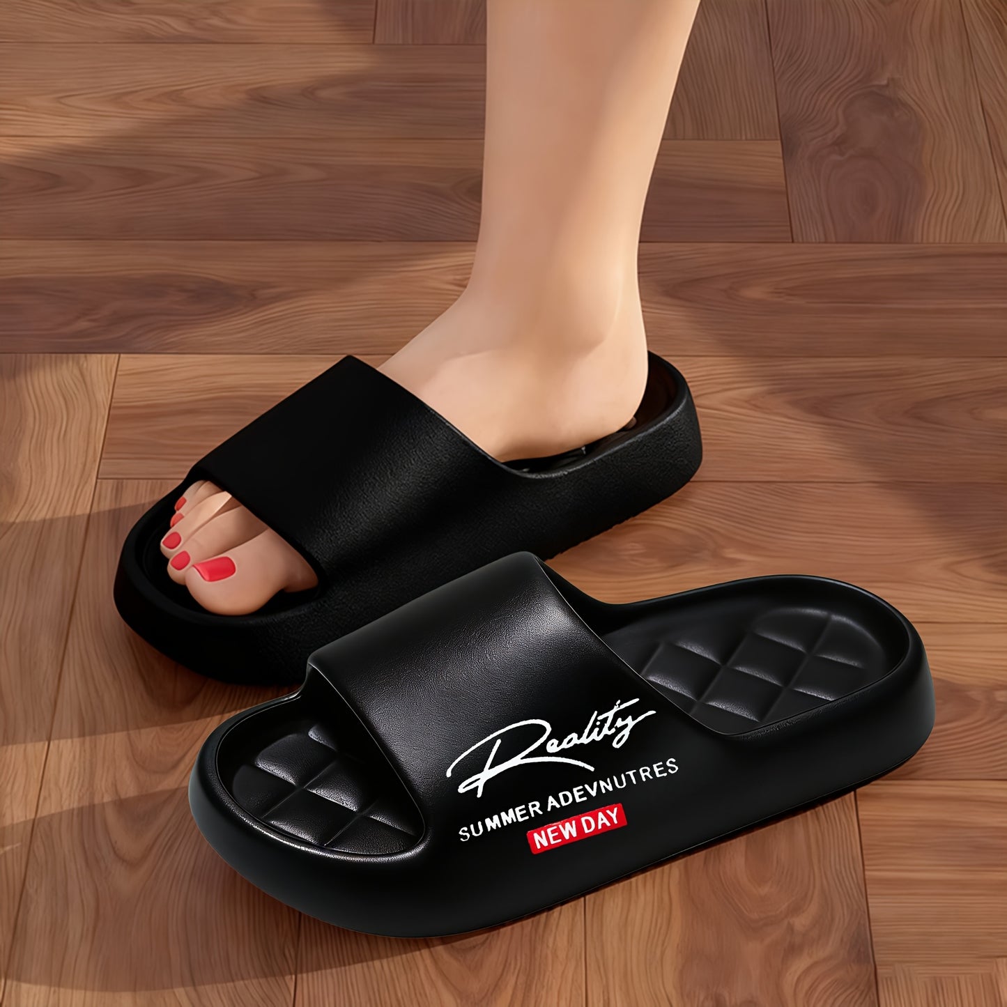 Unisex Comfortable EVA Slides | All-season, Casual Style, Suitable for Home, Beach, and Outdoor Use, 2025 Summer Trend - ayq