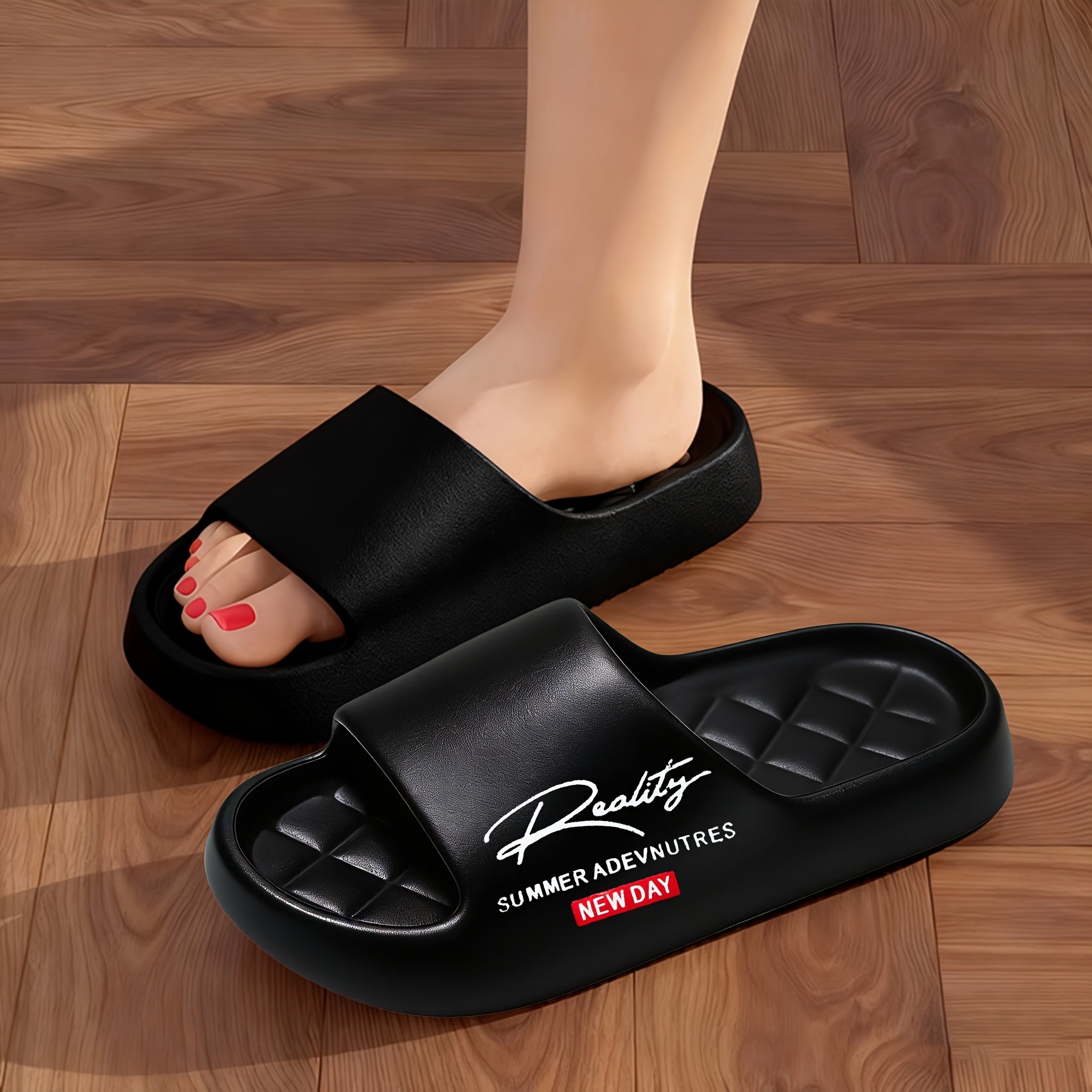 Unisex Comfortable EVA Slides | All-season, Casual Style, Suitable for Home, Beach, and Outdoor Use, 2025 Summer Trend - ayq