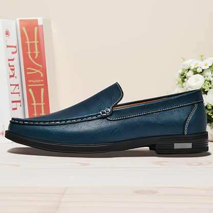 Men's Casual Slip-On Loafers Leather Outdoor Shoes