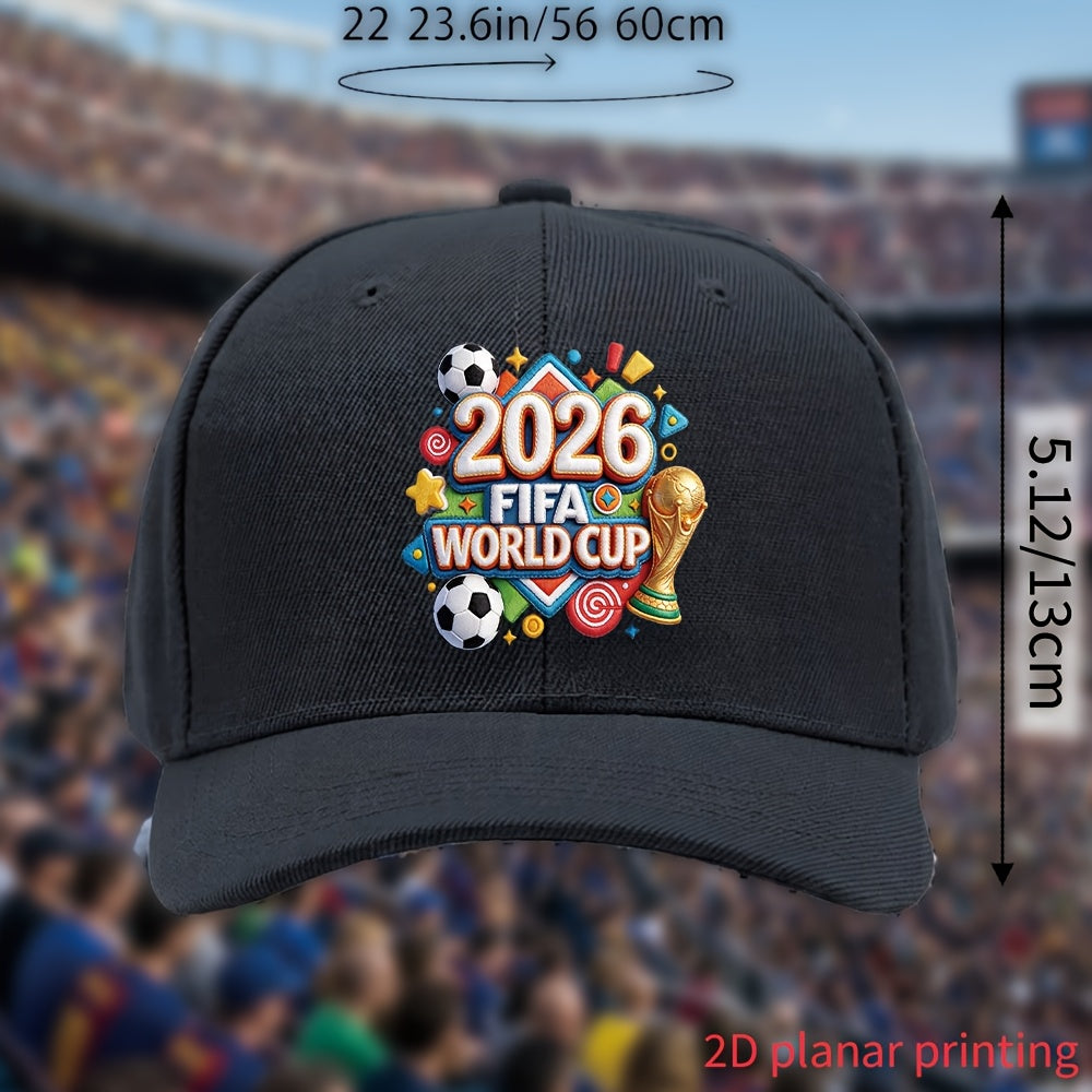 Unisex FIFA 2026 Baseball Cap – Lightweight Adjustable Sun Hat