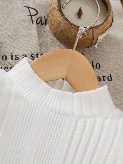 2pcs Baby Winter Outfit Set: Cozy Fluffy Sleeve Smock Dress & A-Line Bow with Collar & Fringe Trim - Soft Warm Clothes for Photoshoots, Christmas (Hand Washable), Perfect for Outdoor