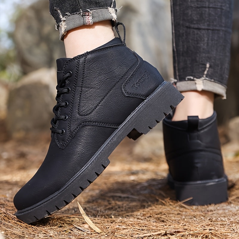 Men's Lightweight Casual Vintage Ankle Boots with Soft Sole