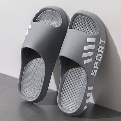 Men'S Casual Summer EVA Slippers | Non-Slip, Durable Sole, Comfortable Slide-On Design, Suitable for Outdoor, Indoor, and Bathroom Use, Unisex - ayq