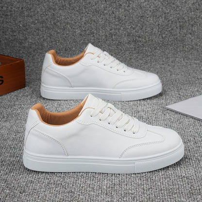 Men's Casual Lace-Up Sneakers in Classic Solid Colors