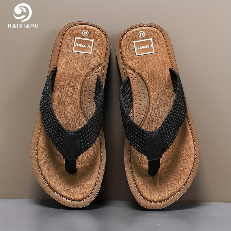Men's Breathable Fabric Slip-On Sandals Lightweight EVA Sole