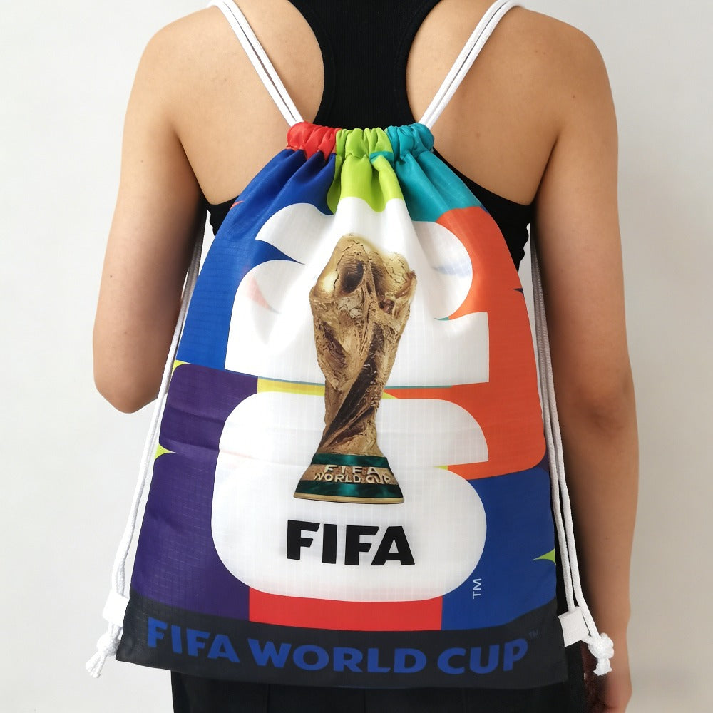 2026 FIFA World Cup Drawstring Bag - Lightweight Oxford Backpack