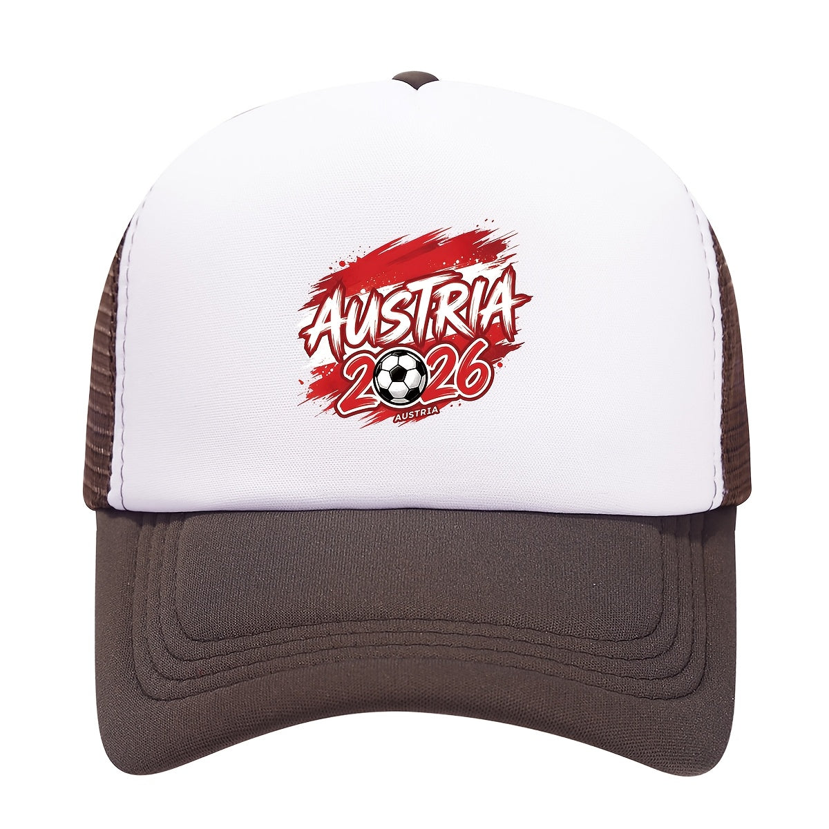 Austria 2026 Soccer Trucker Hat - Breathable Polyester Cap