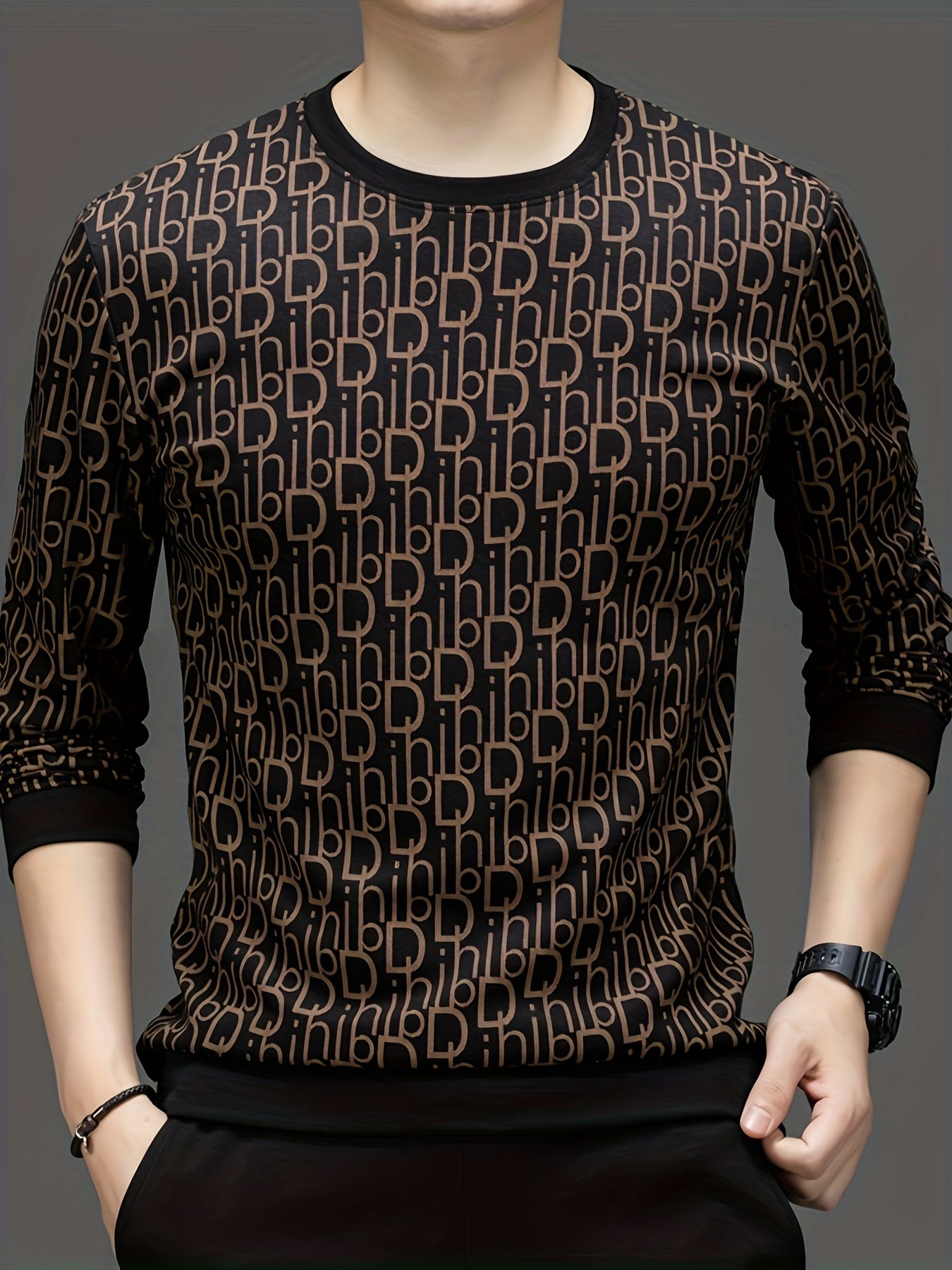 The Round Neck Is Suitable for Sports And Casual Wear, Featuring Stylish Decorative Patterns. This Long-Sleeve Sweatshirt Is Perfect for Outings, Made from Soft, Stretchy, And Comfortable Fabric, Making It an Ideal Gift for Y