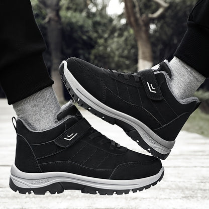 Men'S & Women'S Winter Snow Boots - Thick-Soled Ankle Boots with Non-Slip Rubber Sole & Striped Traction, PU Upper & Warm - All-Season Cold Weather Hiking, Ice Climbing Boots (unisex Sizes Available), Hiking Boots, Outdoor Fo