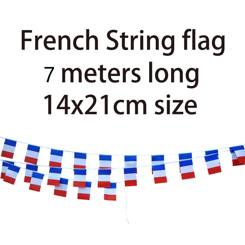 National Soccer Team Flags for Match Day Party Decor