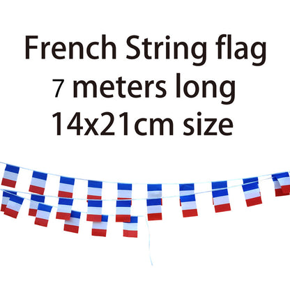 National Soccer Team Flags for Match Day Party Decor
