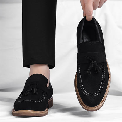 Men's Tassel Loafers Business Casual Slip-On Dress Shoes