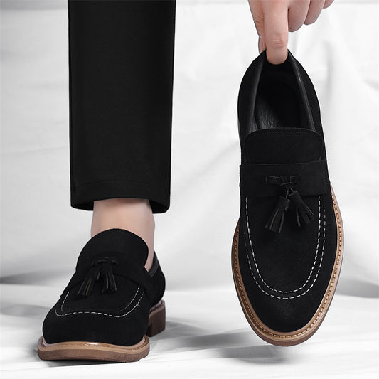 Men's Tassel Loafers Business Casual Slip-On Dress Shoes