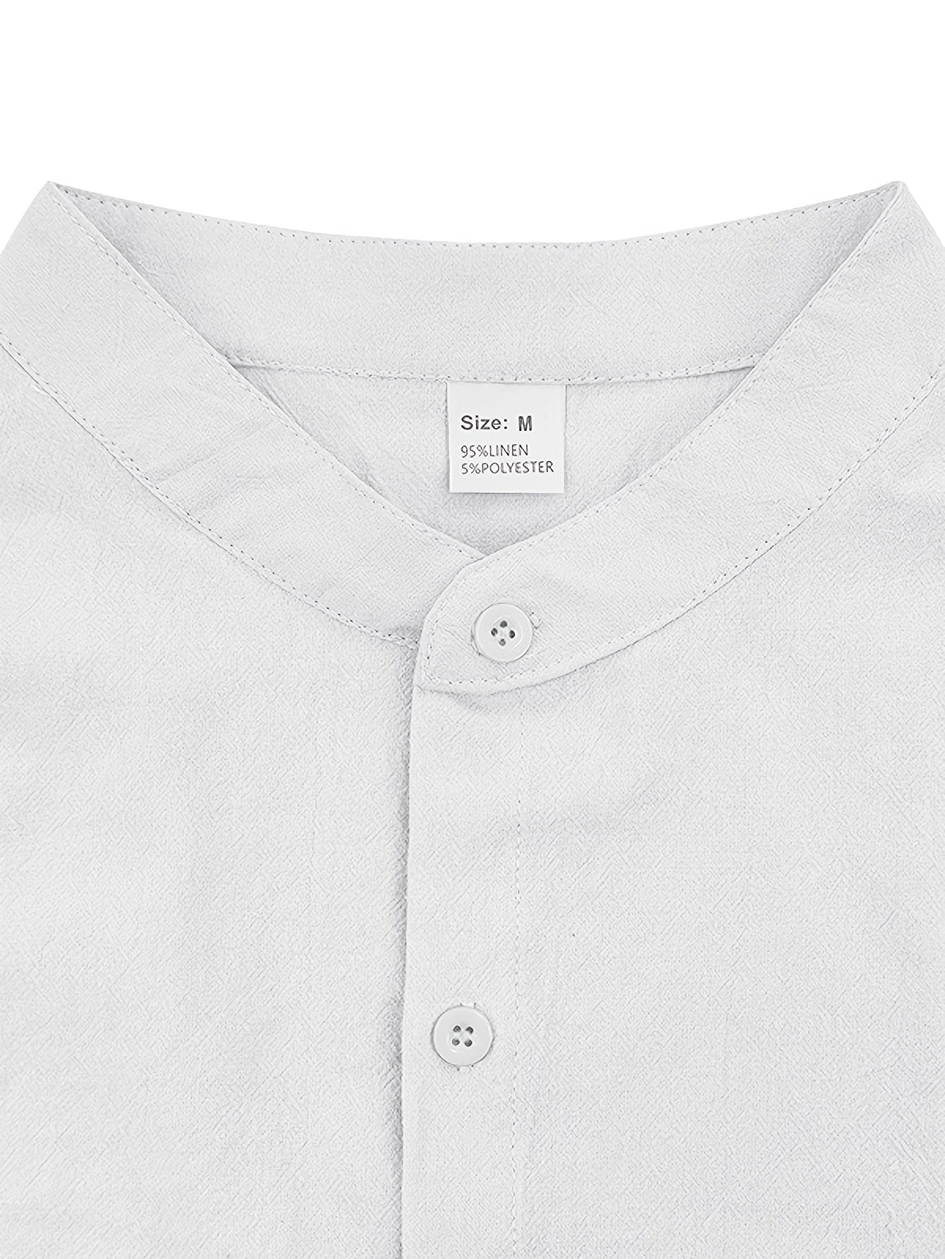 Men's Casual Linen Short Sleeve Shirt & Shorts Set for Summer