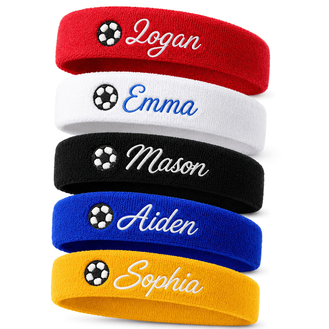Customizable Embroidered Football Sweatband – Polyester Headband